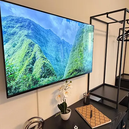 Design Fuer 4 Naehe Messe Smart Tv Appartamento Essen